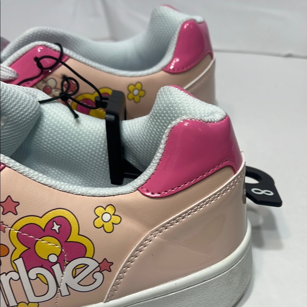 Barbie Pink and White Floral Sneakers - Picture 9 of 15